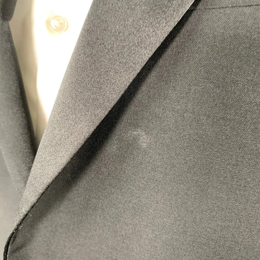 PAUL SMITH Size 38 Black Wool Mohair Tuxedo Sport Coat